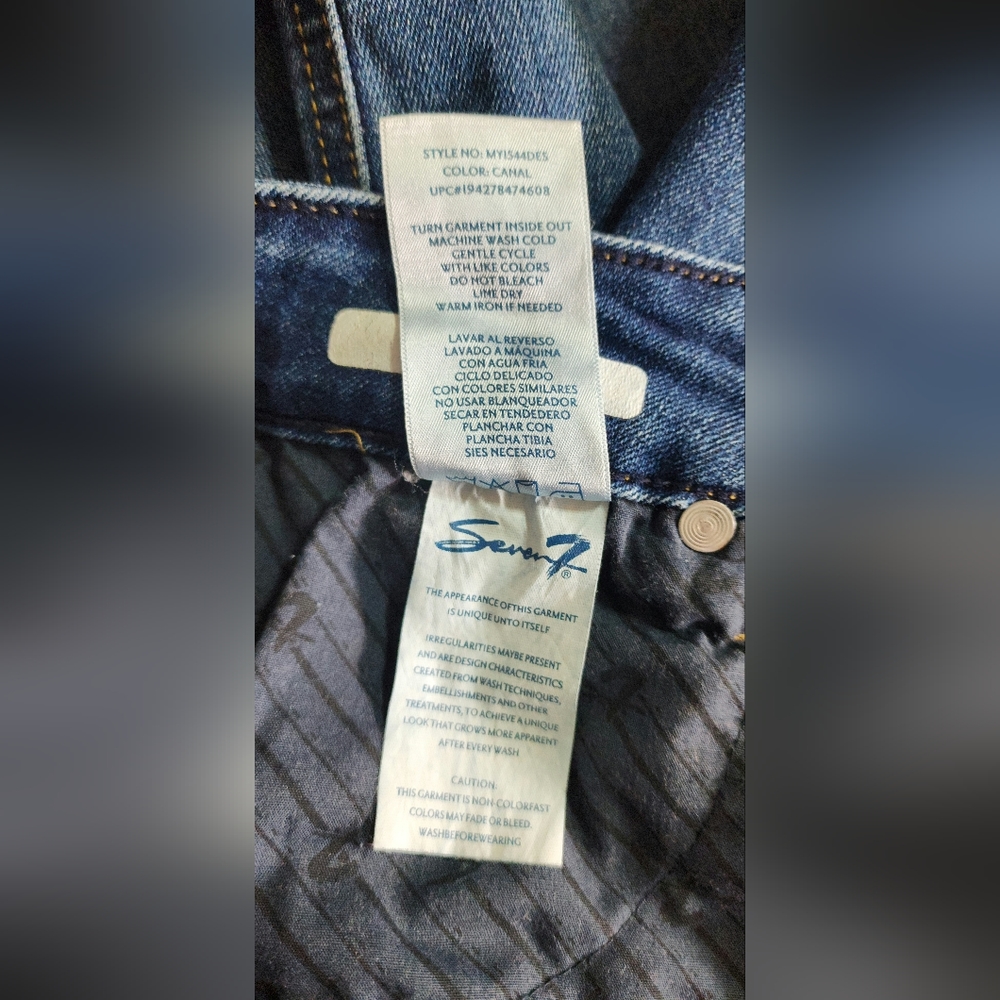 SEVEN 7 WEEKEND JEANS Distressed Size 12 - Picture 7 of 9